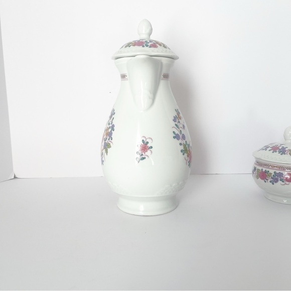 Volksted Pastorale Made in GDR porcelain Teapot and sugar bowl - Picture 6 of 7